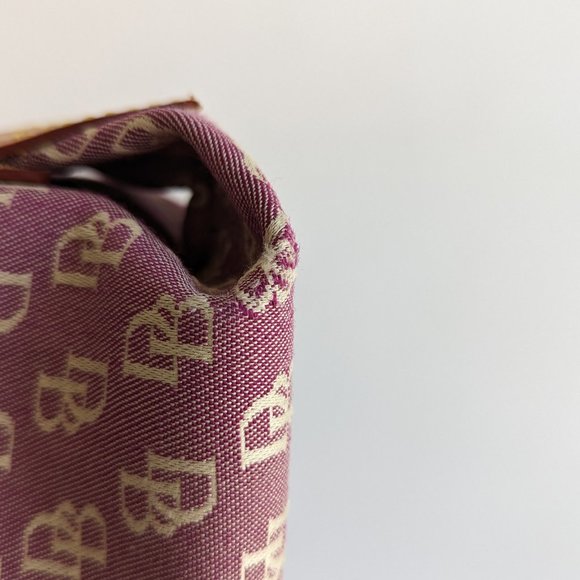 Dooney Burke Pink Leather Canvas Mini Satchel Bag - Picture 10 of 16
